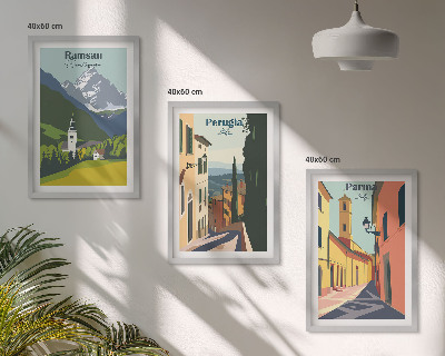 Večdelna slika v okvirju Gorske pokrajine in Italija