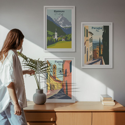 Večdelna slika v okvirju Gorske pokrajine in Italija