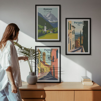 Večdelna slika v okvirju Gorske pokrajine in Italija