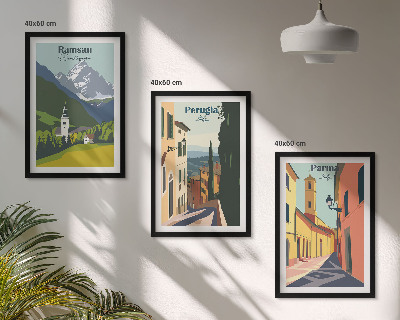 Večdelna slika v okvirju Gorske pokrajine in Italija