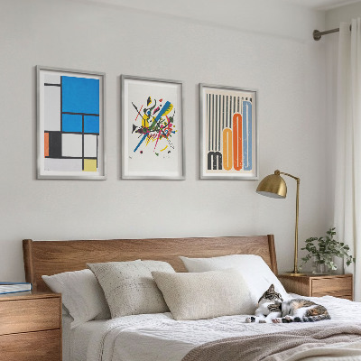 Set 3 slik v okvirju Abstraktni sodobni geometrijski elementi