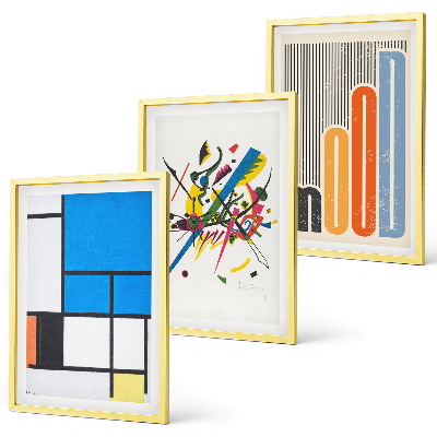 Set 3 slik v okvirju Abstraktni sodobni geometrijski elementi