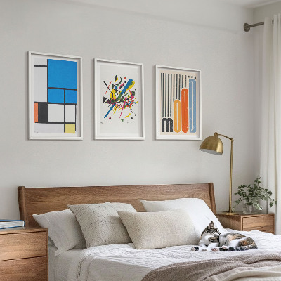 Set 3 slik v okvirju Abstraktni sodobni geometrijski elementi