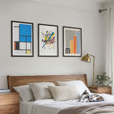 Set 3 slik v okvirju Abstraktni sodobni geometrijski elementi