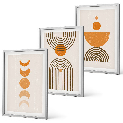 Triptih v okvirju Minimalistične dekoracije v boho slogu