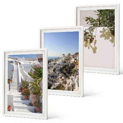 Triptih v okvirju Bele stopnice, pogled na Santorini