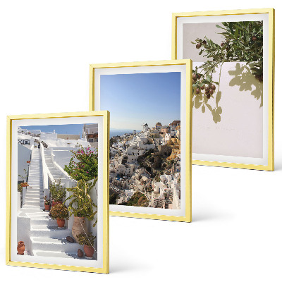 Triptih v okvirju Bele stopnice, pogled na Santorini