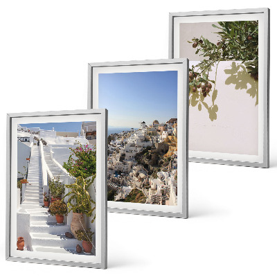 Triptih v okvirju Bele stopnice, pogled na Santorini