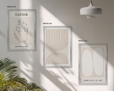 Set 3 slik v okvirju Elegantne minimalistične linije