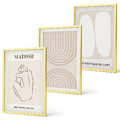 Set 3 slik v okvirju Elegantne minimalistične linije