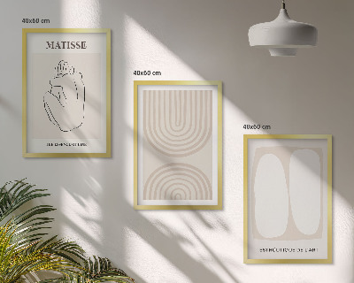 Set 3 slik v okvirju Elegantne minimalistične linije
