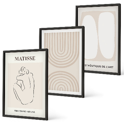 Set 3 slik v okvirju Elegantne minimalistične linije