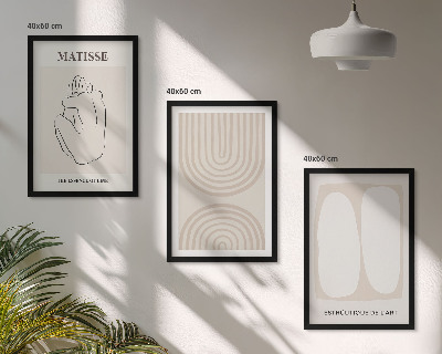 Set 3 slik v okvirju Elegantne minimalistične linije