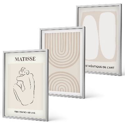 Set 3 slik v okvirju Elegantne minimalistične linije