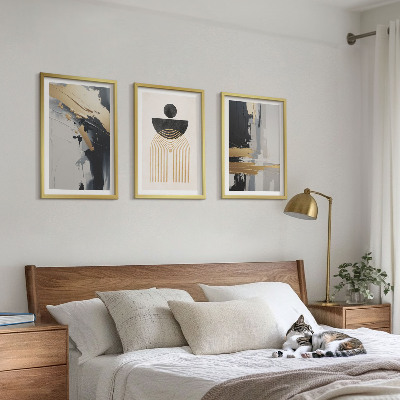 Večdelna slika v okvirju Abstraktna geometrijska eleganca