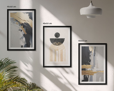 Večdelna slika v okvirju Abstraktna geometrijska eleganca