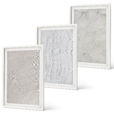 Set 3 slik v okvirju Geometrijske strukture peščenih vzorcev