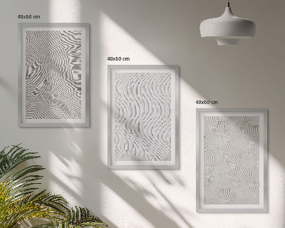 Set 3 slik v okvirju Geometrijske strukture peščenih vzorcev