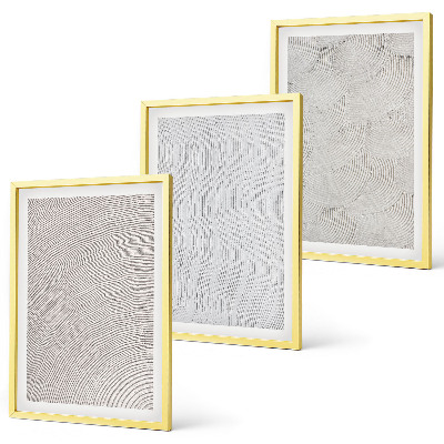 Set 3 slik v okvirju Geometrijske strukture peščenih vzorcev