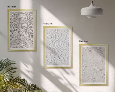 Set 3 slik v okvirju Geometrijske strukture peščenih vzorcev