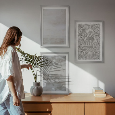 Triptih v okvirju Moderne minimalistične teksture