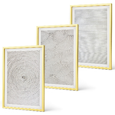 Večdelna slika v okvirju Geometrijski vzorci iz kartona