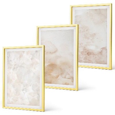 Set 3 slik v okvirju Modne pastelne teksture