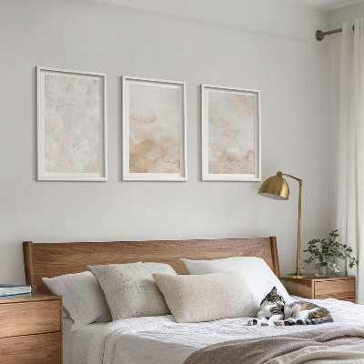 Set 3 slik v okvirju Modne pastelne teksture