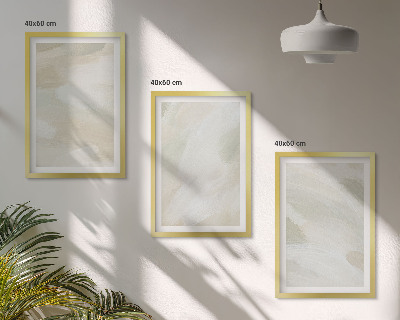 Večdelna slika v okvirju Svetle barve abstraktni boho