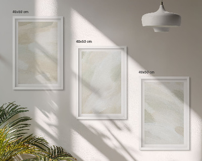 Večdelna slika v okvirju Svetle barve abstraktni boho