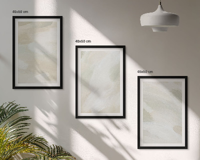 Večdelna slika v okvirju Svetle barve abstraktni boho