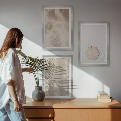 Večdelna slika v okvirju Subtilne teksture boho narava
