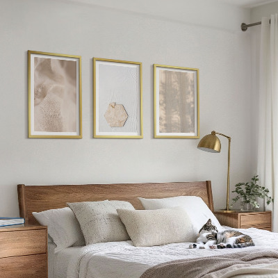 Večdelna slika v okvirju Subtilne teksture boho narava