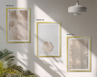 Večdelna slika v okvirju Subtilne teksture boho narava
