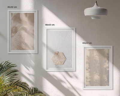 Večdelna slika v okvirju Subtilne teksture boho narava