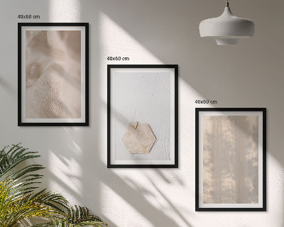 Večdelna slika v okvirju Subtilne teksture boho narava
