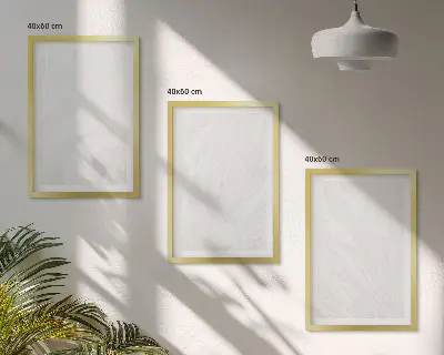 Triptih Elegantna marmorna struktura v okvirju