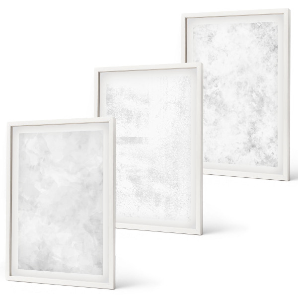 Set 3 slik v okvirju Minimalistično ozadje z belimi pikami