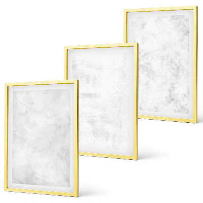 Set 3 slik v okvirju Minimalistično ozadje z belimi pikami