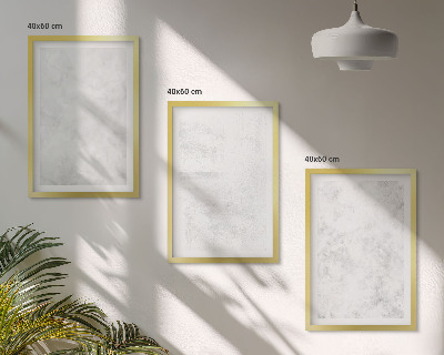 Set 3 slik v okvirju Minimalistično ozadje z belimi pikami