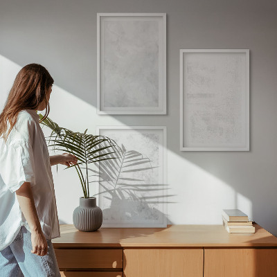 Set 3 slik v okvirju Minimalistično ozadje z belimi pikami