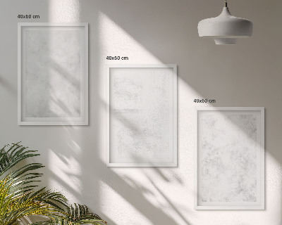 Set 3 slik v okvirju Minimalistično ozadje z belimi pikami