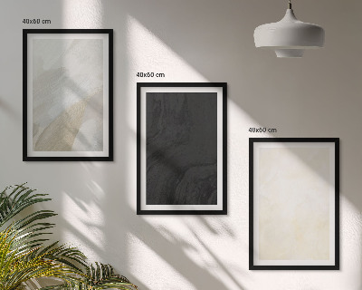 Set 3 slik v okvirju Strukture odtenkov minimalizma