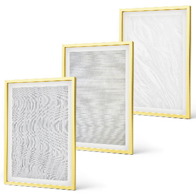 Set 3 slik v okvirju Svetle strukture peščenih vzorcev