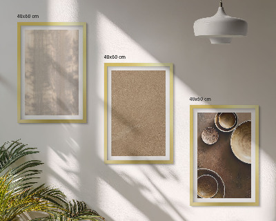 Set 3 slik v okvirju Minimalistične teksturne strukture