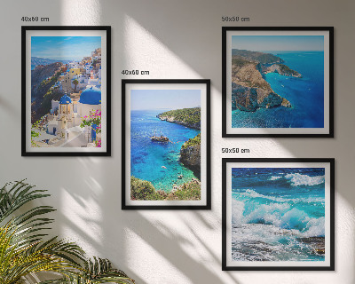 Pripravljena stenska galerija Grški pogledi na Santorini Oia