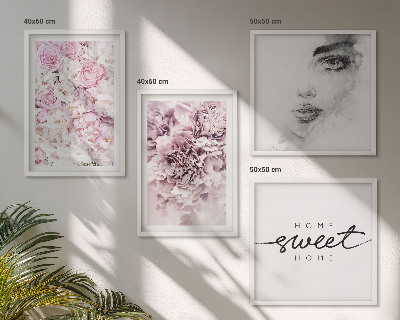 Pripravljena stenska galerija Portret ženske doma s potonikami