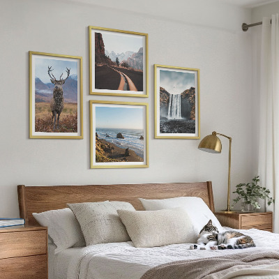 Pripravljena stenska galerija Gorske pokrajine slap jelenje plaže