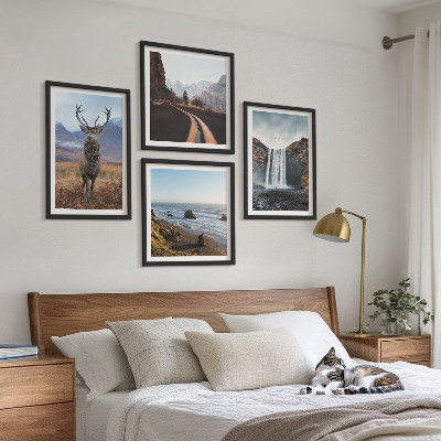 Pripravljena stenska galerija Gorske pokrajine slap jelenje plaže