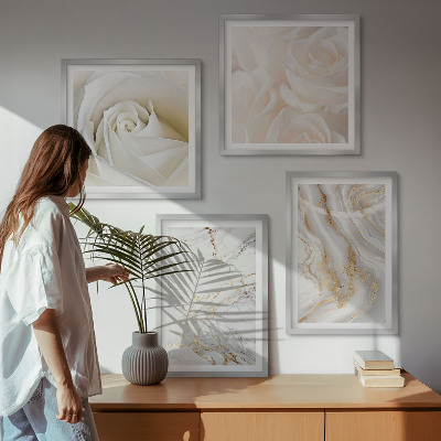 Pripravljena stenska galerija Elegantni marmorni vzorci